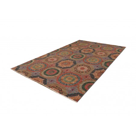 Tappeto Mamlouk Pakistan azzurro bianco 203x305