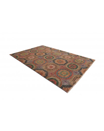 Tappeto Mamlouk Pakistan azzurro bianco 203x305