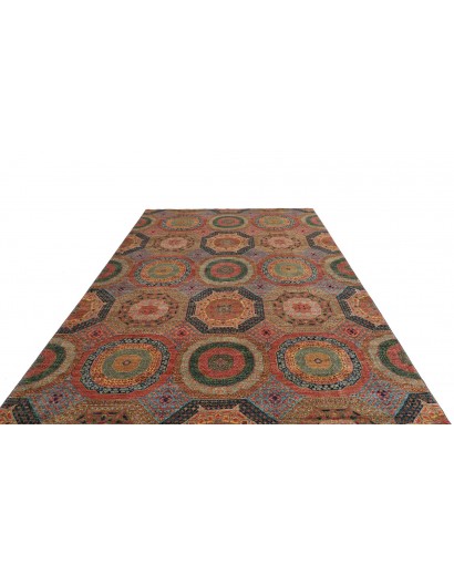 Tappeto Mamlouk Pakistan azzurro bianco 203x305