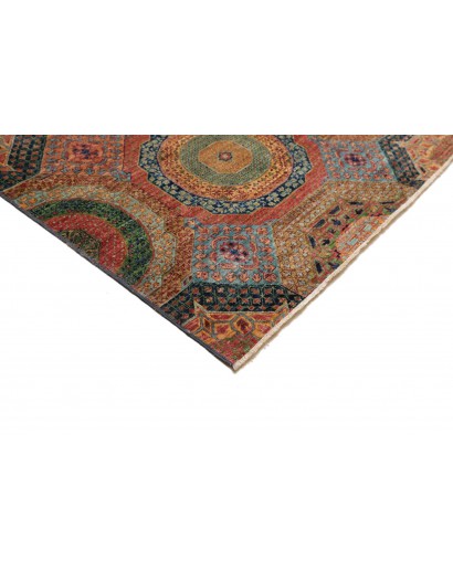 Tappeto Mamlouk Pakistan azzurro bianco 203x305