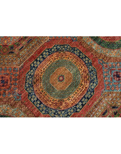 Tappeto Mamlouk Pakistan azzurro bianco 203x305