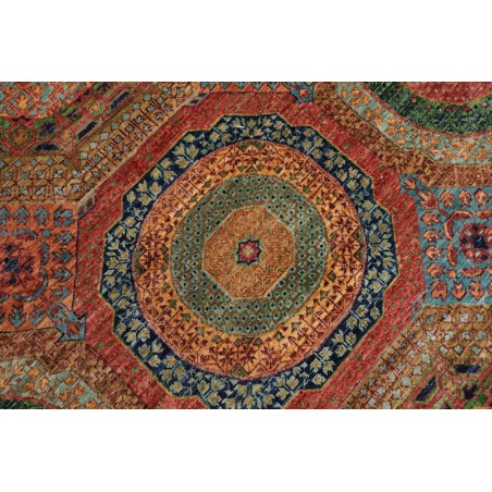 Tappeto Mamlouk Pakistan azzurro bianco 203x305