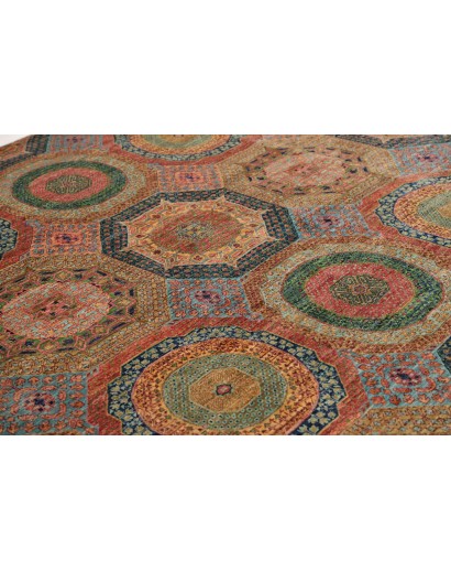Tappeto Mamlouk Pakistan azzurro bianco 203x305