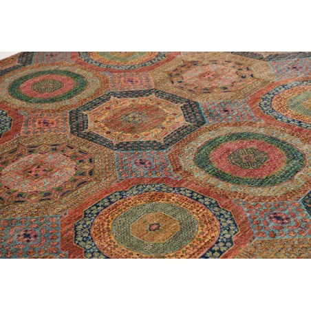 Tappeto Mamlouk Pakistan azzurro bianco 203x305