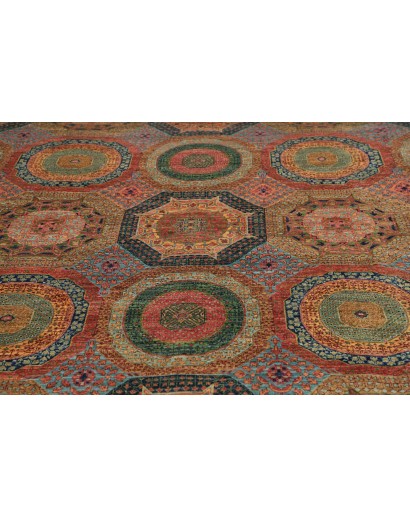 Tappeto Mamlouk Pakistan azzurro bianco 203x305