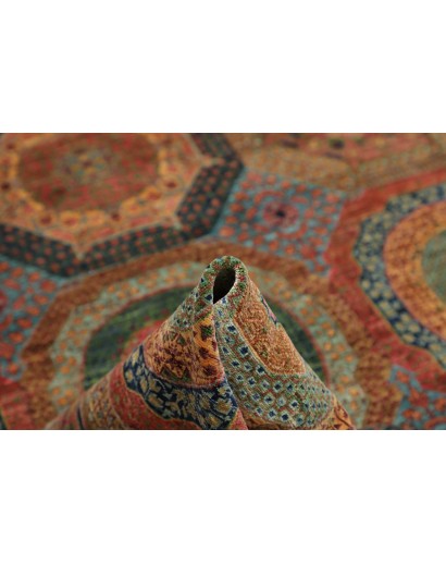 Tappeto Mamlouk Pakistan azzurro bianco 203x305