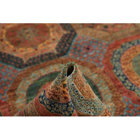 Tappeto Mamlouk Pakistan azzurro bianco 203x305