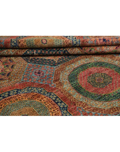 Tappeto Mamlouk Pakistan azzurro bianco 203x305