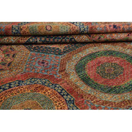 Tappeto Mamlouk Pakistan azzurro bianco 203x305