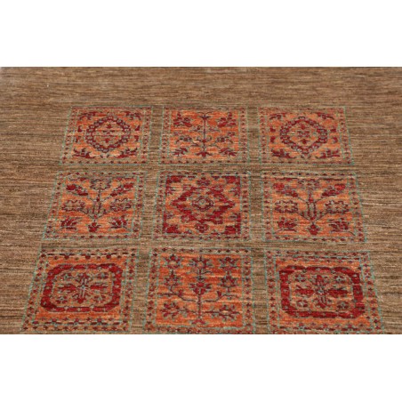 Tappeto Bakhteari Pakistan marrone bianco 100x153