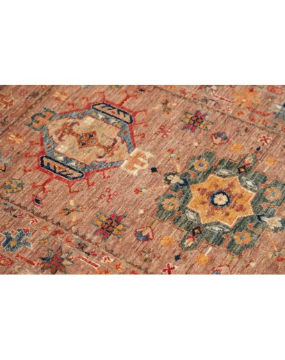 Tappeto Tribal Pakistan marrone grigio 79x135