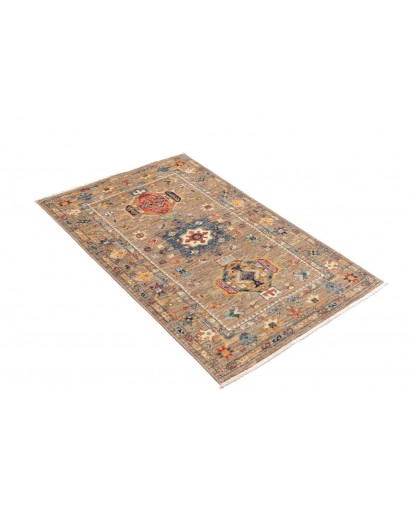 Tappeto Tribal Pakistan marrone grigio 76x117