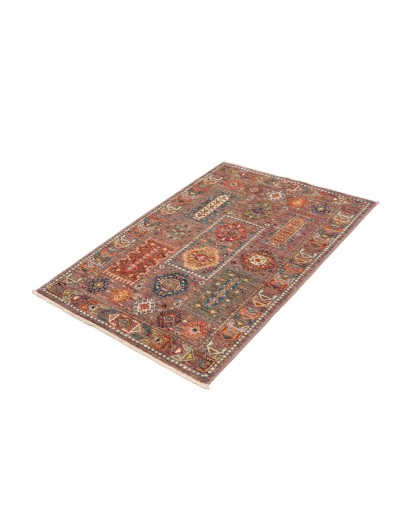 Tappeto Tribal Pakistan bianco grigio 81x118