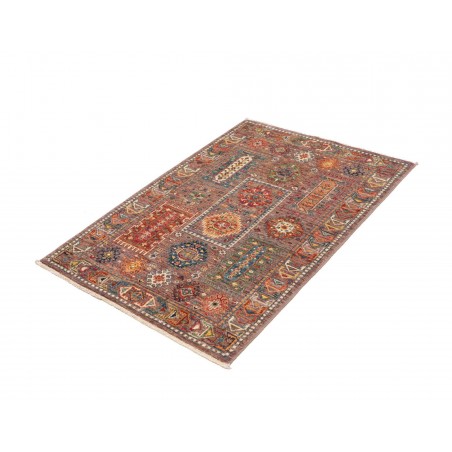 Tappeto Tribal Pakistan bianco grigio 81x118