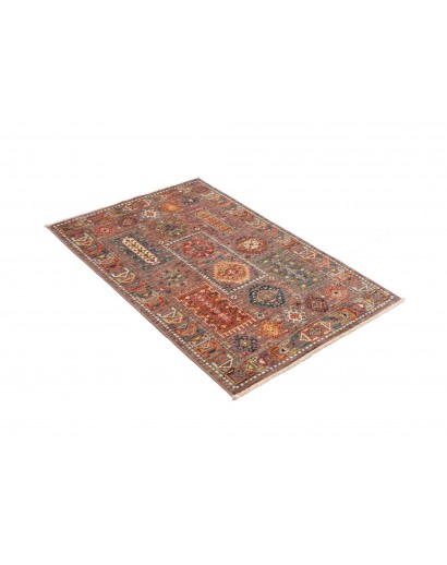 Tappeto Tribal Pakistan bianco grigio 81x118