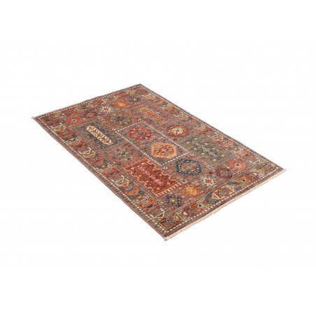 Tappeto Tribal Pakistan bianco grigio 81x118