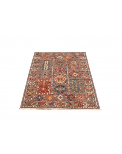 Tappeto Tribal Pakistan bianco grigio 81x118