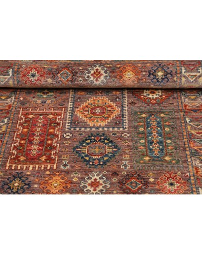 Tappeto Tribal Pakistan bianco grigio 81x118