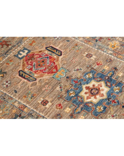 Tappeto Tribal Pakistan marrone grigio 76x119