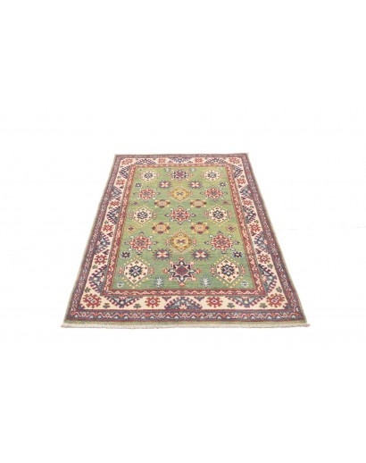 Tappeto Kazak Afghanistan marrone azzurro 100x149