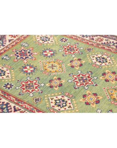 Tappeto Kazak Afghanistan marrone azzurro 100x149