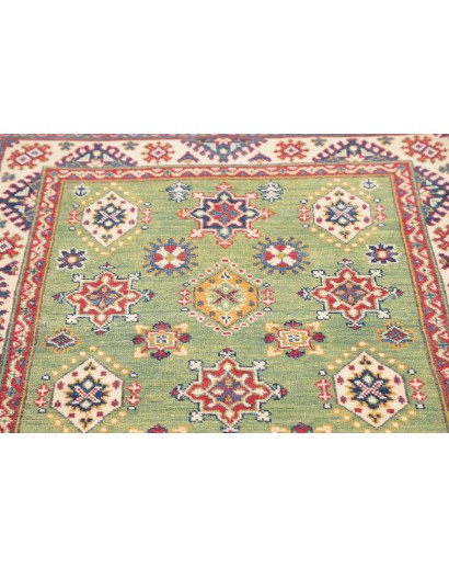 Tappeto Kazak Afghanistan marrone azzurro 100x149