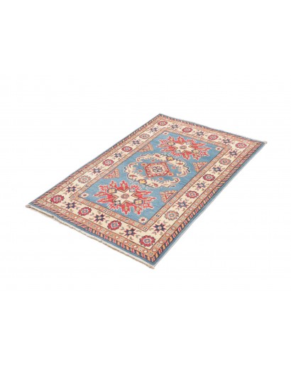 Tappeto Kazak Afghanistan beige azzurro 84x122