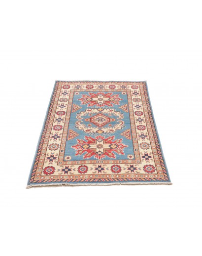 Tappeto Kazak Afghanistan beige azzurro 84x122