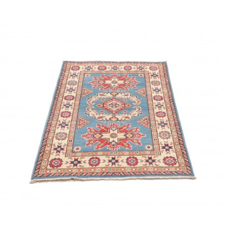 Tappeto Kazak Afghanistan beige azzurro 84x122