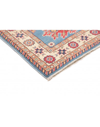 Tappeto Kazak Afghanistan beige azzurro 84x122