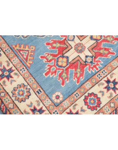Tappeto Kazak Afghanistan beige azzurro 84x122