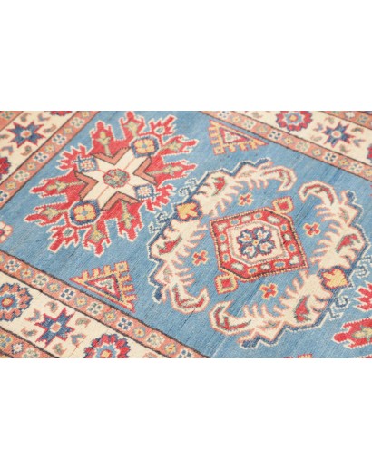 Tappeto Kazak Afghanistan beige azzurro 84x122