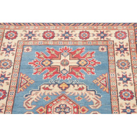 Tappeto Kazak Afghanistan beige azzurro 84x122