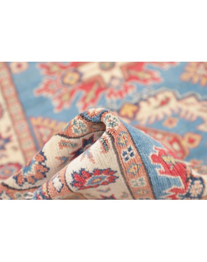 Tappeto Kazak Afghanistan beige azzurro 84x122