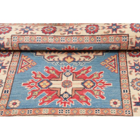 Tappeto Kazak Afghanistan beige azzurro 84x122