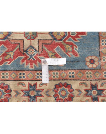 Tappeto Kazak Afghanistan beige azzurro 84x122