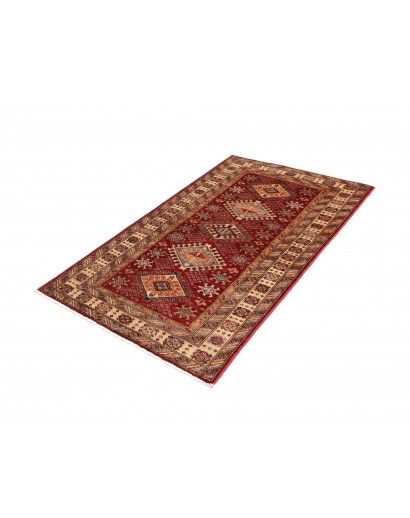 Tappeto Kazak Fine Pakistan marrone giallo 92x152