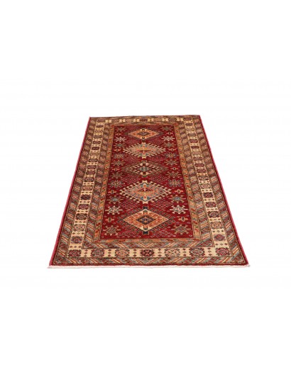Tappeto Kazak Fine Pakistan marrone giallo 92x152