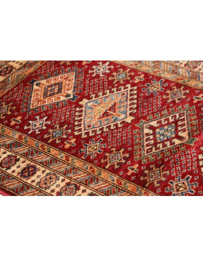 Tappeto Kazak Fine Pakistan marrone giallo 92x152