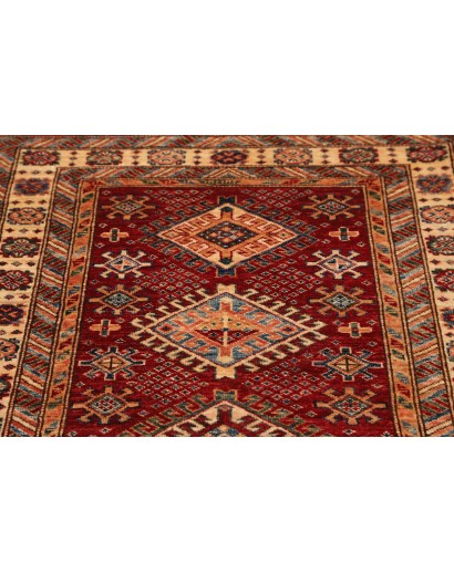 Tappeto Kazak Fine Pakistan marrone giallo 92x152