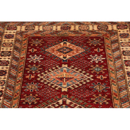Tappeto Kazak Fine Pakistan marrone giallo 92x152