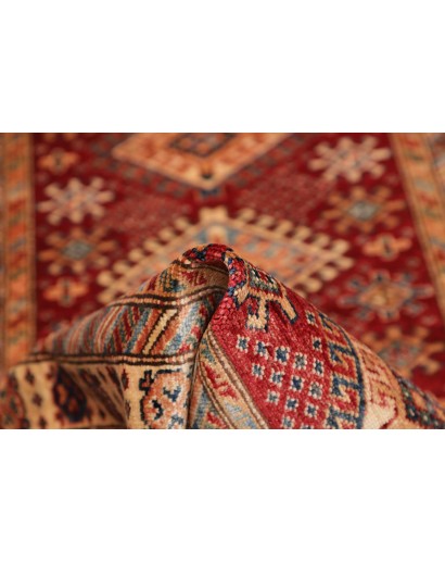 Tappeto Kazak Fine Pakistan marrone giallo 92x152