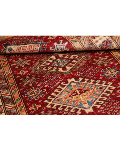 Tappeto Kazak Fine Pakistan marrone giallo 92x152