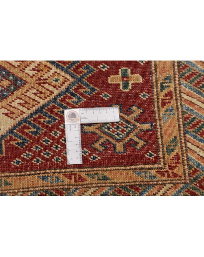 Tappeto Kazak Fine Pakistan marrone giallo 92x152
