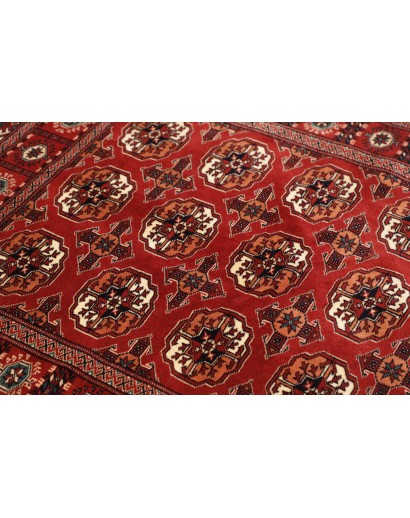 Tappeto Torkaman Persia marrone blu 108x150