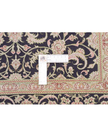 Tappeto Ghom seta Persia marrone beige 100x100