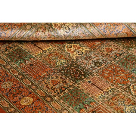 Tappeto Ghom seta Persia marrone 97x154