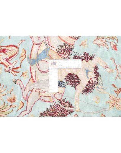 Tappeto Ghom seta Persia marrone 100x145