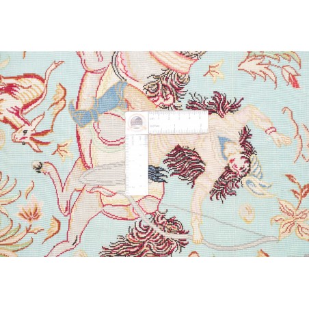 Tappeto Ghom seta Persia marrone 100x145