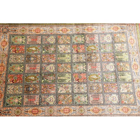 Tappeto Ghom seta Persia marrone 60x90